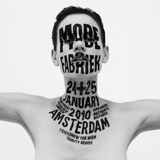 Poster from Letman for the Mode Fabriek in Amsterdam, 201o