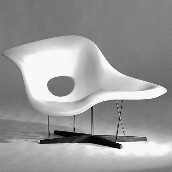 The 'La Chaise' chair by Charles and Ray Eames