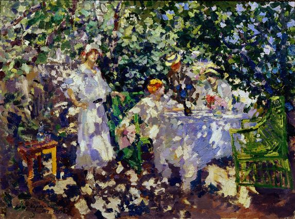 a painting by Korovin