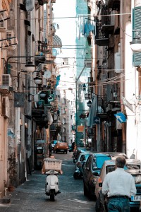 Streets of Naples (Napoli). Naples, Campania, Italy, South Europe.