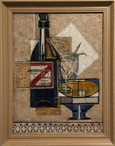 still life with bottle of Hollandia water 1946-1947